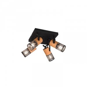 Plafon Sufitowy Minimalistyczny Czarno Brązowy Vintage TOSH 804300432 TRIO