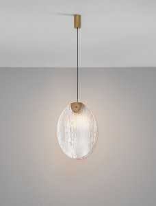 Lampa wisząca LED okrągła szklana designerska forma 30cm nowoczesna CONSUEGRA LE45999 Luces Exclusivas