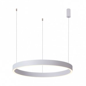 Biała Nowoczesna Okrągła Lampa Wisząca LED BRASCO DOWN PND-56215-080RPP-WH-3KS4K-TRDIMM ITALUX