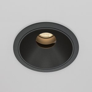 Czarna Oprawka Wpuszczana Maytoni Downlight Wise DL057-10W3K-B