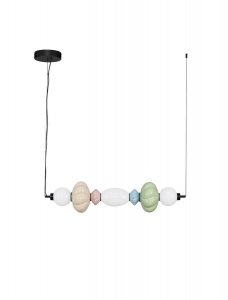  Nowoczesna wielokolorowa lampa wisząca szklany klosz różne kształty designerska art deco LED możliwość ściemniania CASURNO LE45223 Luces Exclusivas