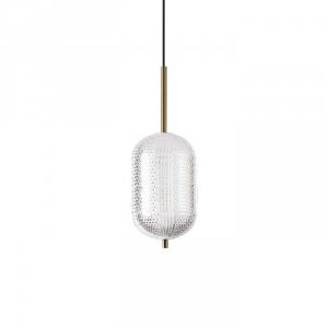 Lampa Wisząca Kryształowa Mosiężna DECOR SP H24 292090 IDEAL LUX
