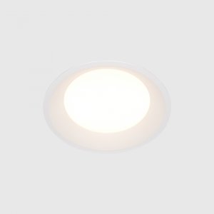 Lampa wbudowana wpuszczana w sufit LED okragła aluminiowa biała Okno MAYTONI DL055-18W3K-W