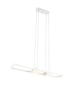  Biała Nowoczesna Dekoracyjna Lampa Wisząca LED ALBANY 347710431 TRIO