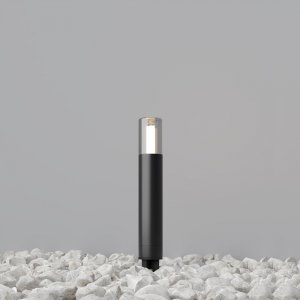 Minimalistyczny słupek ogrodowy zewnętrzna lampa grafitowa tuba Glide MAYTONI O437FL-01GF1