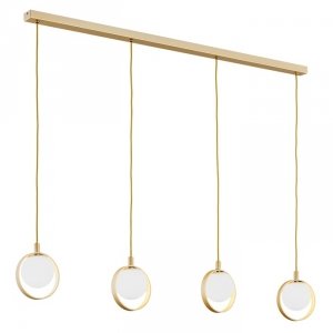Designerska Lampa Wisząca Złota Listwa SATURNIA 1809 ARGON