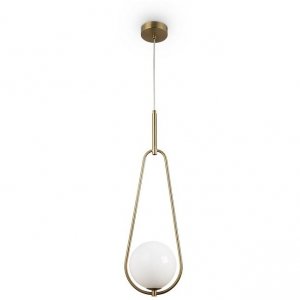 Nowoczesna Lampa Wisząca w Stylu Art Deco Mosiądz BUMBLE MOD054PL-01BS 
