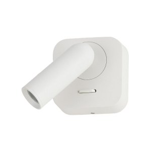 Minimalistyczny Kinkiet Ścienny Nowoczesny LED Biały Z Włącznikiem SQUARE WALL AZ5654 AZZARDO