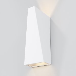 Nowoczesny kinkiet elewacyjny zewnętrzny LED minimalistyczny metalowy biały podświetlający ścianę Times Square MAYTONI O580WL-L6W
