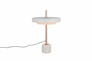 Lampka stołowa nocna LED okrągły klosz nowoczesna designerska ozdobna KEATON 540210176 Trio