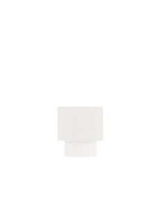 Lampka stołowa nocna lniana abażurowa biała minimalistyczna uniwersalna dekoracyjna Luces Exclusivas