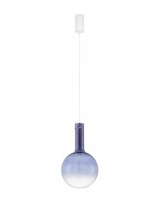 Szklana Lampa Wisząca Minimalistyczna Niebieski Szklany Klosz JAVIER LE44478 Luces Exlusivas