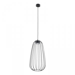 Czarna lampa wisząca ażurowa druciana owalna minimalistyczna loftowa uniwersalna klasyczna SPHERA S 11307 TK-LIGHTING