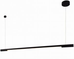 Minimalistyczna lampa wisząca listwa nad stół wyspę Maxlight Organic Horizon P0358D Ściemnialna Czarna