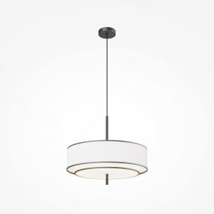 Lampa wisząca klasyczna minimalistyczna owalna metal czarno-biała do salonu sypialni BERGAMO MAYTONI MOD613PL-05W