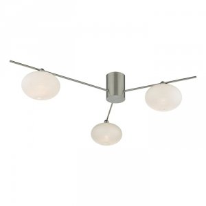 Nowoczesny Plafon Sufitowy Nikiel JASPER JAS5346 DAR LIGHTING