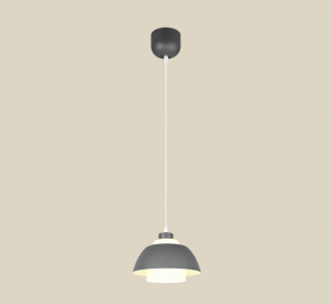 Grafitowa lampa wisząca półokrągły klosz nowoczesna do loftowych wnętrz TILOS R36501942 RL