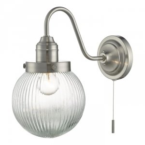 Kinkiet Ścienny Vintage Szklany Klosz Kulisty TAMARA TAM0738 DAR LIGHTING
