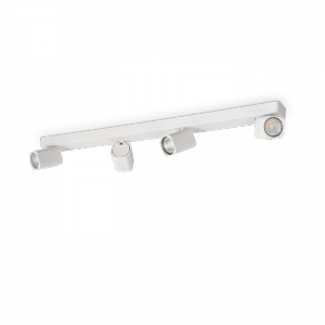 Biały Plafon Sufitowy Reflektorki RUDY SQUARE 294827 IDEAL LUX