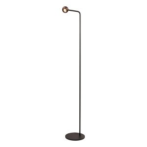 Lampa podłogowa stojąca LED brązowa metalowa minimalistyczna klasyczna nowoczesna ściemnialna MONTANA 68700/05/96 LUCIDE