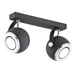 PLAFON LAMPA SUFITOWA KOS 751 STAL LAKIEROWANA ARGON CZARNA