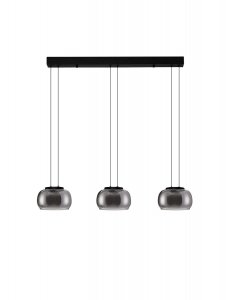 Szklana lampa wisząca przydymiony szary klosz HUARMEY LE44843 Luces Exlusivas