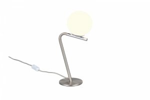 Minimalistyczna lampa stołowa nocna szklany klosz kula FLAMING 568900107 TRIO SELECT