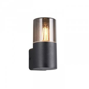 Minimalistyczny Nowoczesny Kinkiet Ogrodowy Czarny HOOSIC 224060132 TRIO