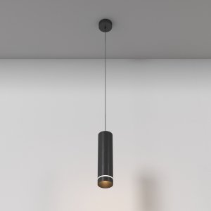 Lampa wisząca nowoczesna klasyczna LED tuba aluminium metal regulacja wysokości Orlo MAYTONI P085PL-12W3K-B