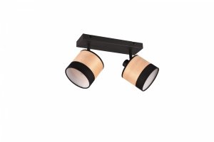 Czarna Dekoracyjna Lampa Ścienno Sufitowa BOLZANO R81662032 RL