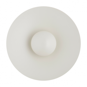 Designerski kinkiet ścienny LED metalowy okrąg w kolorze kremowym BOLTON 8863 Argon