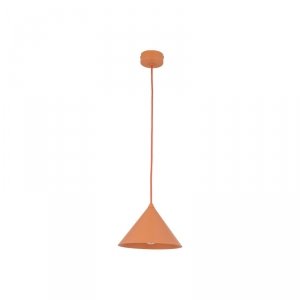 Lampa wisząca pomarańczowa stożkowy klosz do designerskich art deco wnętrz CONO S 11383 TK-LIGHTING