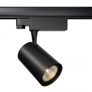 Lampa szynowa reflektor szynoprzewody 3-fazowe LED nowoczesny aluminium czarna tuba VUORO MAYTONI TR029-3-10W4K-B