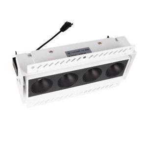 Oprawa wpustowa do skompletowania minimalistyczna prostokąt biała metalowa Modular H180.08 MAXLIGHT 