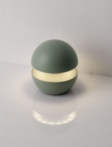 Lampa zewnętrzna do ogrodu na taras LED zielona okrągła designerska nowoczesna ściemnialna IP54 LUSERIA LE75267 Luces Exclusivas
