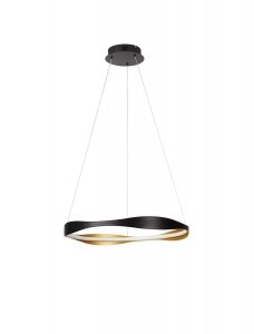 Czarna Lampa Wisząca Nowoczesna LED SATIPO LE44470 Luces Exlusivas