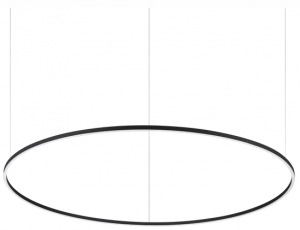 NOWOCZESNA LAMPA WISZĄCA OKRĄG RING LED CZARNA IDEAL LUX 342184 ORACLE SLIM SP D150 ROUND 4000K DALI 