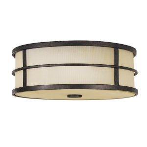 Nowoczesny Plafon Fusion Grecki brąz Feiss FE-FUSION-F w Stylu Art Deco