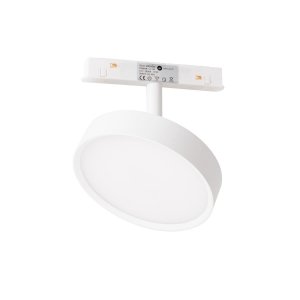  Reflektor do szynoprzewodu magnetycznego LED biały minimalistyczny nowoczesny regulowany okrągły On-Off M0042N MAXLIGHT