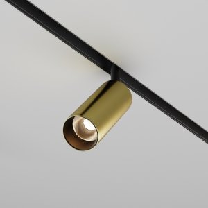 Ścieżka świetlna lampa szynowa regulowana LED aluminium czerń i mosiądz Focus LED MAYTONI TR032-2-12W3K-M-BBS