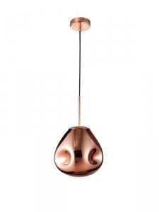 Dekoracyjna szklana lampa wisząca w kolorze miedzianym CARMEN LE41953 Luces Exclusivas