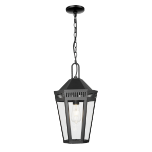Czarna lampa wisząca zewnetrzna ogrodowa FUNCHAL P01156BK
