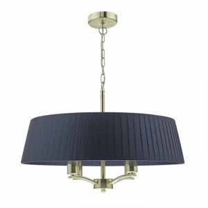 Żyrandol Abażurowy Vintage CRISTIN CRI0423 DAR LIGHTING