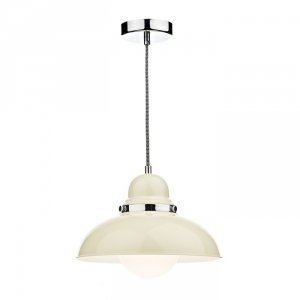 Lampa Wisząca Vintage Kremowy Klosz DYNAMO DYN0133 DAR LIGHTING