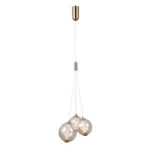 Nowoczesna Dekoracyjna Lampa Wisząca LED BUTERO PND-34359-3-HBR-AMB ITALUX