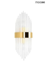 Złoty Kinkiet Ścienny Glamour Kryształowy FLORENS S MSE010100357 MOOSEE