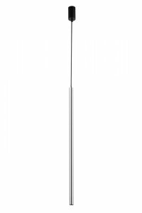 Srebrna lampa wisząca sopel Lux długi I Sigma 40743 jadalniana nad wyspę srebrna rurka