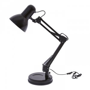 Regulowana Lampa Biurkowa Czarna COSMOS K-MT-COSMO CZARNY RÓŻOWY KAJA