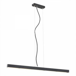 Współczesna metalowa lampa wisząca minimalistyczna industrialna biała listwa duża długa wbudowany LED VERMONT 3950 Argon
