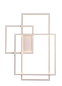 KINKIET ŚCIENNY BIAŁY GEOMETRIC W0234D MAXLIGHT Z FUNKCJĄ ŚCIEMNIANIA ŚWIATŁA